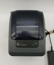 Impresora térmica de etiquetas de código de barras Zebra GX420T con adaptadores de CA segunda mano  Embacar hacia Argentina