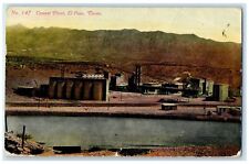 1910 Cement Plant Processing Factory Building Mountain El Paso Texas TX Postcard for sale  Shipping to South Africa