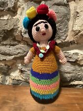 "Muñeca vestida tradicional hispana amigurumi de ganchillo hecha a mano de 12"" de alto" segunda mano  Embacar hacia Argentina