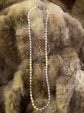Collier perles blanches d'occasion  Strasbourg-