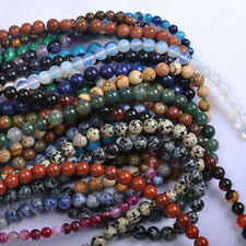 Wholesale Natural Gemstone Round Charms Spacer Loose Beads 4MM 6MM 8MM 10MM 12MM myynnissä  Leverans till Finland