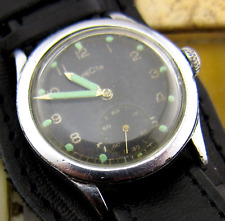 Raro reloj suizo RECTA D Luftwaffe del ejército alemán de la Segunda Guerra Mundial, d = 1,259843 pulgadas, usado segunda mano  Embacar hacia Argentina