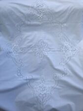 Broderie anglaise white for sale  STRANRAER