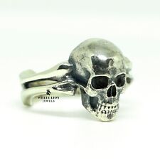 Gothique OS & Mort Motard Rider 925 Argent Sterling Bague Hommes Birthday Cadeau for sale  Shipping to South Africa