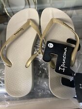 Chinelo ipanema bege dourado bronzeado tamanho 7 Ana comprar usado  Enviando para Brazil