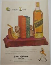 1943 Johnnie Walker ETIQUETA NEGRA whisky escocés mezclado anuncio de revista vintage segunda mano  Embacar hacia Argentina