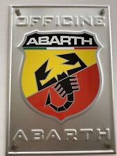 Abarth metal sign for sale  OLNEY