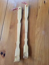 Bamboo Back Scratchers Set of 2 for sale  Shipping to South Africa