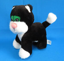 Used, POSTMAN PAT CAT JESS plush BLACK WHITE KITTY soft toy green eyes MOTHERCARE 12+ for sale  BORDON