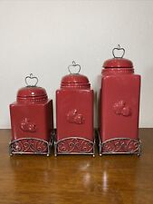 Ceramic canister set for sale  Shipping to Canada
