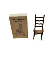 Muebles de madera de colección precio de importación casa de muñecas miniaturas Hello Dolly mecedora segunda mano  Embacar hacia Argentina