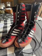 Usado, Raros Años 2000 Vintage Zapatos de Boxeo Adidas Rojo/Negro - Talla 9 segunda mano  Embacar hacia Argentina