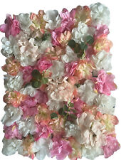 12 Pcs Hydrangeas Flower Wall Panels Artificial Silk Wedding Supply Decor Party for sale  Shipping to South Africa