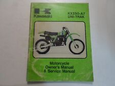 1981 Kawasaki KX250 A7 UNI TRACK Proprietários de Motocicletas e Manual de Serviço DANOS CAUSADOS PELA ÁGUA comprar usado  Enviando para Brazil