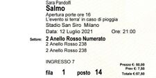 Milano biglietti secondo usato  Zanica