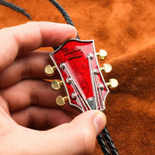 Cabeça de guitarra vermelha Mens Bolo Tie Colar de casamento 40 "PU Rope Western Cowboy, usado comprar usado  Enviando para Brazil