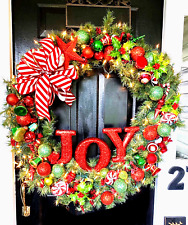 faux christmas large wreath for sale  Pittston