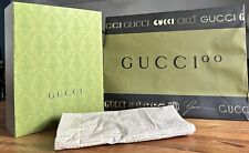 Caixa Gucci (vazia) com sacola de compras Gucci grande e papel tecido Gucci Gucci 100 comprar usado  Enviando para Brazil