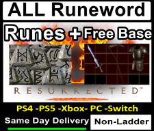 NL SC- All RuneWord + BASE Runenwort✅PC-XBOX-PS4-PS5-SWITCH✅Diablo 2 Res D2R NON segunda mano  Embacar hacia Argentina