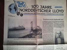 Norddeutscher lloyd jubiläums gebraucht kaufen  Bremen