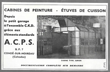 1963 publicite cabines d'occasion  France