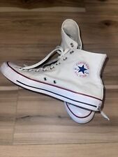 Converse Chuck Taylor All Star Hi High Classic White Shoes Canvas Size 10, used for sale  Shipping to South Africa