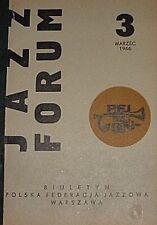 JAZZ FORUM nr 3  marzec 1966 edycja polska  UNIKAT !!! MEGA RARE !!! Polish jazz na sprzedaż  PL