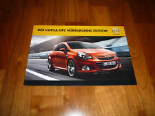 Opel Corsa OPC NÜRBURGRING EDITION Prospekt 11/2011 comprar usado  Enviando para Brazil