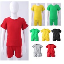 Traje de entrenamiento niño niña traje de jogging traje corto deportivo set pantalones cortos deportivos segunda mano  Embacar hacia Argentina