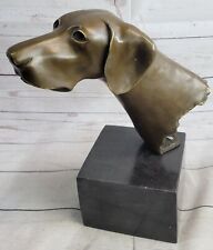 Basset Hound Hush Cachorro Sujetalibros Bronce Mármol Estatua Escultura Criador comprar usado  Enviando para Brazil