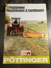 Vintage Brochure materiel agricole Pottinger Faucheuse A Tambours Case Ih d'occasion  Vitry-le-François