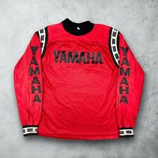 Usado, Camiseta de corrida listrada vintage anos 70 Yamaha motocross vermelha tamanho grande EUA comprar usado  Enviando para Brazil