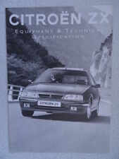 Citroen specification brochure for sale  BOURNEMOUTH