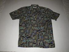 Usado, Camisa Vintage McGregor Bagpiper Botão para Cima Tamanho XL Funky Flashy Casual Abstrata  comprar usado  Enviando para Brazil