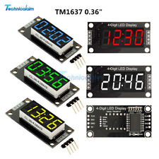 TM1637 0.36" inch 7-Segment 4-Digit LED Display Clock LED Tube Module Green comprar usado  Enviando para Brazil