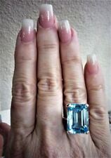 Usado, Joia de dia das mães anel de prata esterlina 925 pedra preciosa topázio azul MP-808 comprar usado  Enviando para Brazil