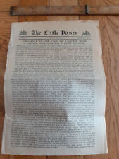 1911 little paper for sale  CANTERBURY