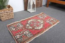 Alfombras pequeñas de 1,6x2,9 ft, alfombra de piso, alfombras vintage, alfombras orientales, alfombra turca segunda mano  Embacar hacia Argentina
