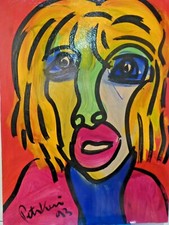 1993 abstract oil painting signed for sale 1993 abstract oil painting signed for sale Canada
