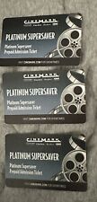 Cinemark platinum supersaver for sale  La Palma