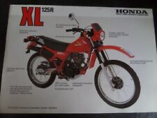 Folheto de vendas de motocicletas Honda XL125R 1984 comprar usado  Enviando para Brazil