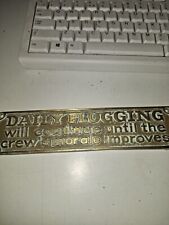 Brass nauticalia sign for sale  MANCHESTER