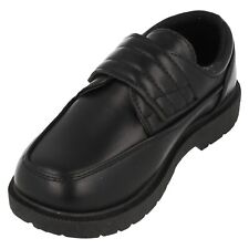 Usado, Zapatos escolares con gancho y bucle de cuero negro para niños: N1R159 segunda mano  Embacar hacia Argentina