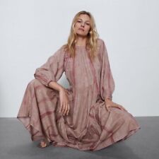 Maxi Vestido para Mujer Zara Tie Dye Rosa Boho Verano/Talla M segunda mano  Embacar hacia Argentina