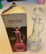 Vintage Mogen David Deluxe Concord EMPTY Glass Wine Limited Edition Collectors for sale  Shipping to South Africa