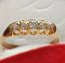 18ct Gold Vintage Deco Natural 0.40ct Diamonds Ring 3g+ Size O 1/2 US 7.50 Mint segunda mano  Embacar hacia Argentina