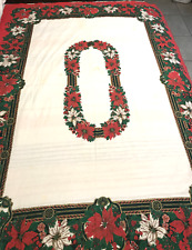 Christmas tablecloth poinsetti for sale  Saint Cloud