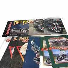 Lote de 12 pastas de bolso vintage Harley Davidson ótima forma Freedom Born To Ride comprar usado  Enviando para Brazil