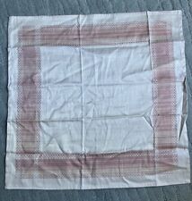 Le Telerie Toscane Italy 100% Cotton Tablecloth 22”x21.5” Pink & Beige for sale  Shipping to South Africa