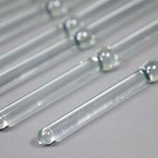 Lot of 10 Glass Sciolari Chandelier Rod Swizzle Stick with Knob Bead 11.25" MCM for sale  Shipping to South Africa